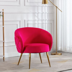 Monica Raspberry Accent Chair