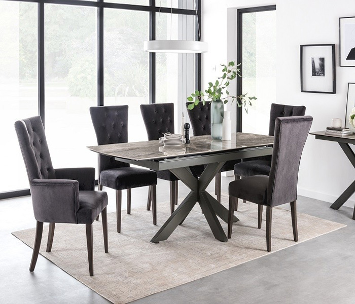 Gray clearance dining armchair