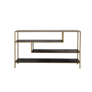 YLAYA Console Table Matt Black-Gold