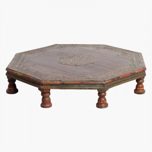 Rare octagonal teak table