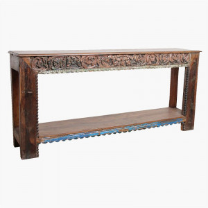 Teak Carved Console